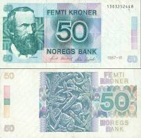 *50 korún Nórsko 1977-2001, P42 UNC - Kliknutím na obrázok zatvorte -